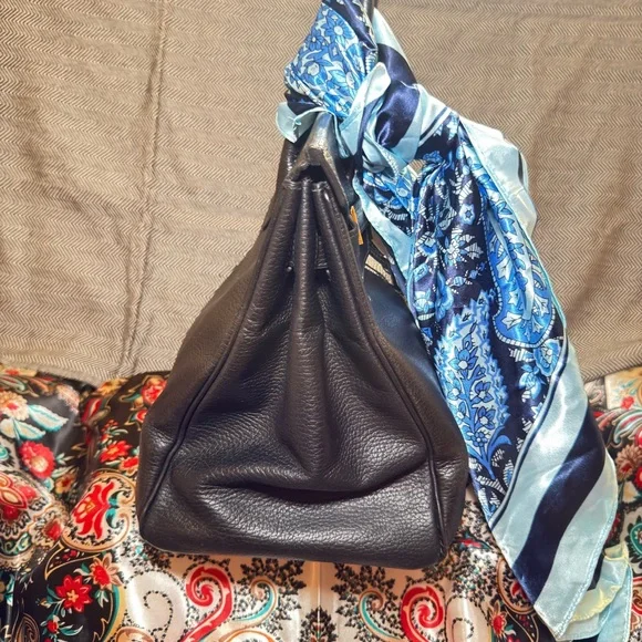 Rare Vintage 2003 Hermes Birkin 35 Ardennes leather Gold hardware & Entrupy COA - Picture 7 of 17